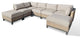 Delta 7-Piece Wicker Outdoor Sectional with Cushions, Cast Ash Acrylic