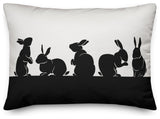 Bunny Shadows 14x20 Lumbar Pillow