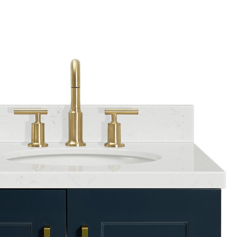 Ariel Taylor 36" Right Offset Single Oval Sink Bathroom Vanity