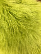 Tibetan Lamb Pillow, Key Lime, 15"x25"