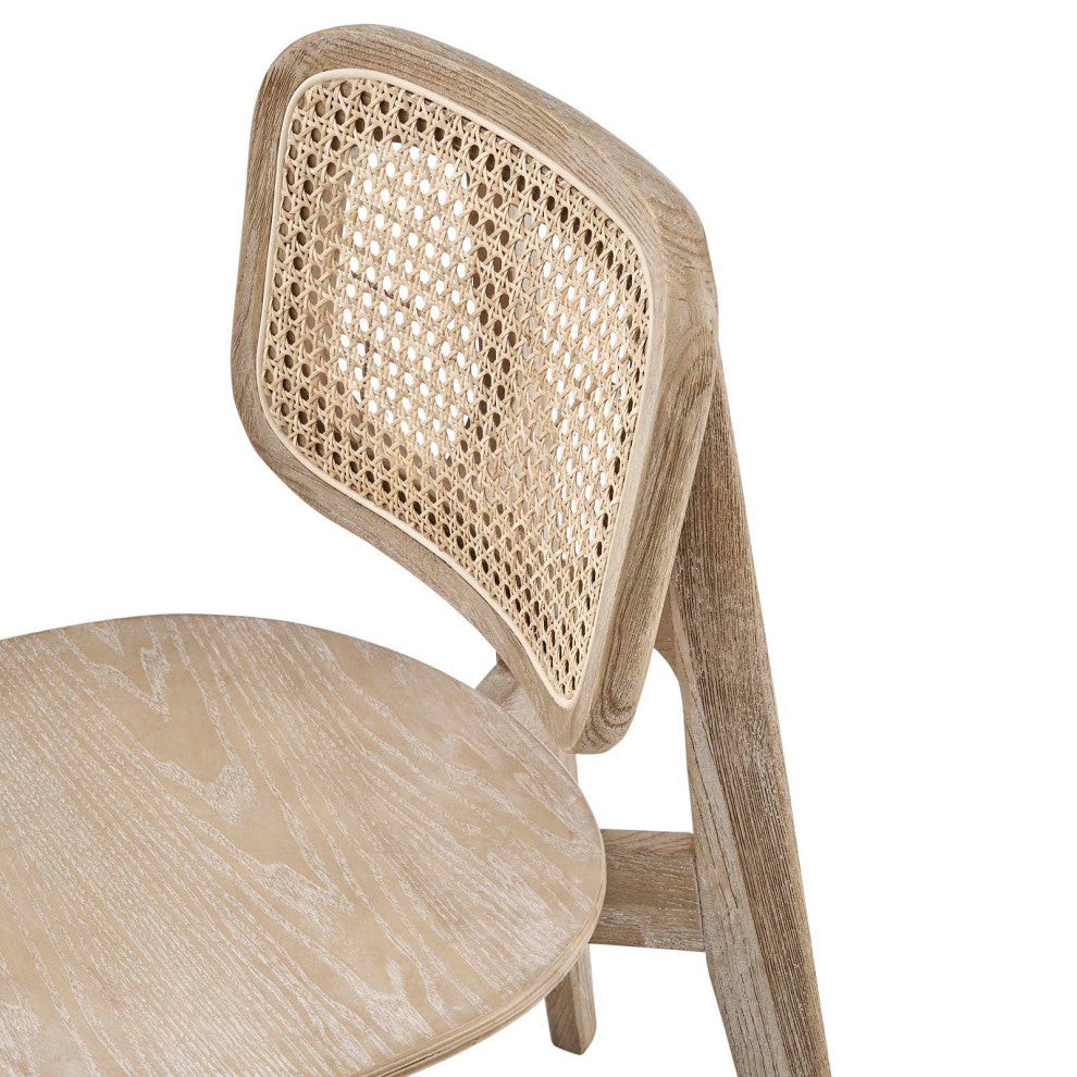 Side Dining Chair, Set of 2, Gray, Wood, Modern, Cafe Bistro Hospitality