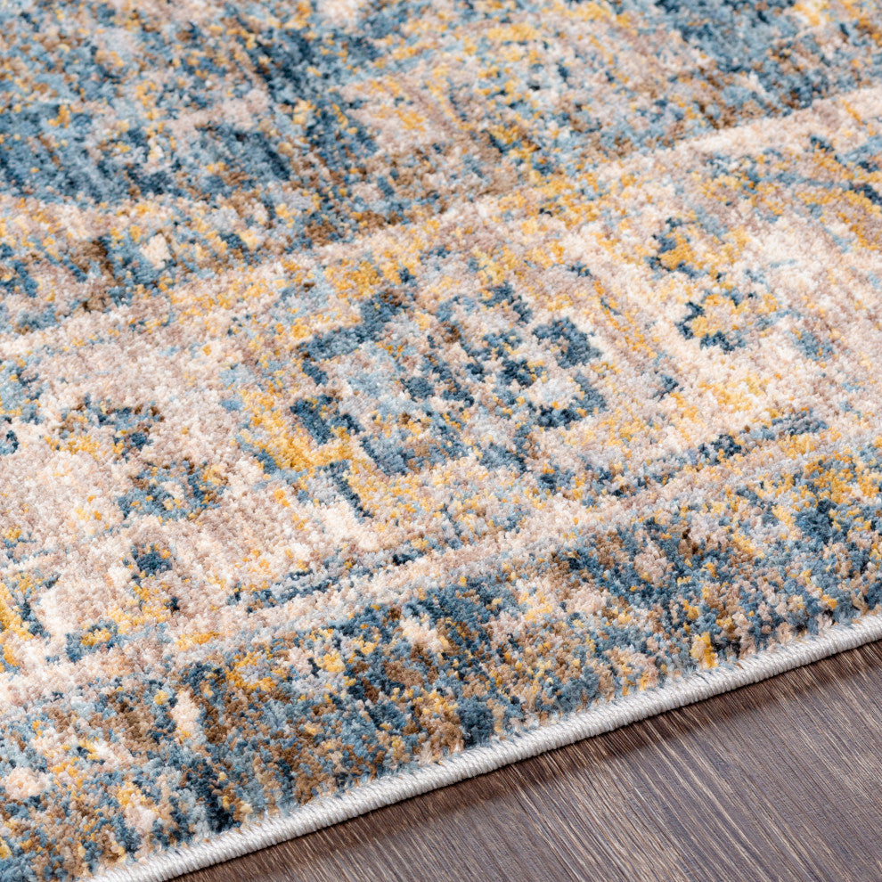 Mirabel Traditional Area Rug, Navy/Charcoal, 2'x3'