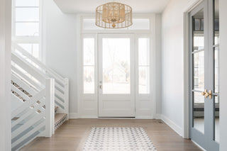 Crystorama Lighting Group JAY-A5006 Jayna 8 Light 32"W Drum - Burnished Silver