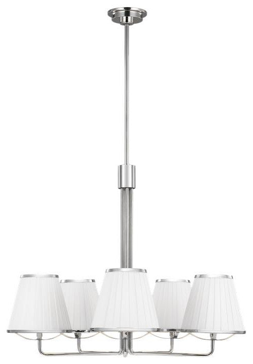 Generation Lighting, LC1185PN, Medium Chandelier, Polished Nickel