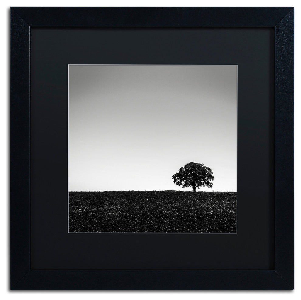 'One Tree Hill' Matted Framed Canvas Art by Dave MacVicar
