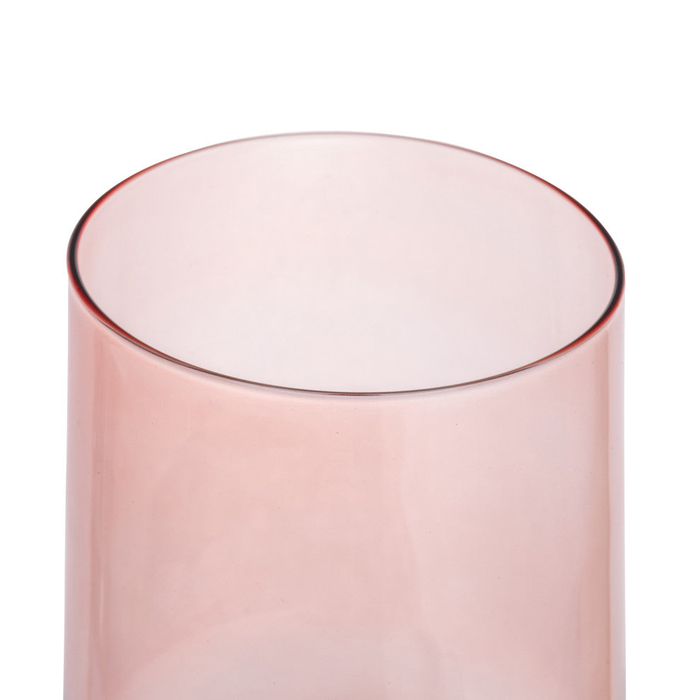 Hand Blown Stemmed Wine Glasses, 14 Ounces, 4 Assorted Colors
