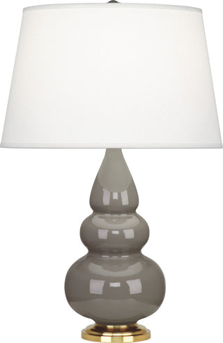 Small Triple Gourd Accent Lamp, Smokey Taupe