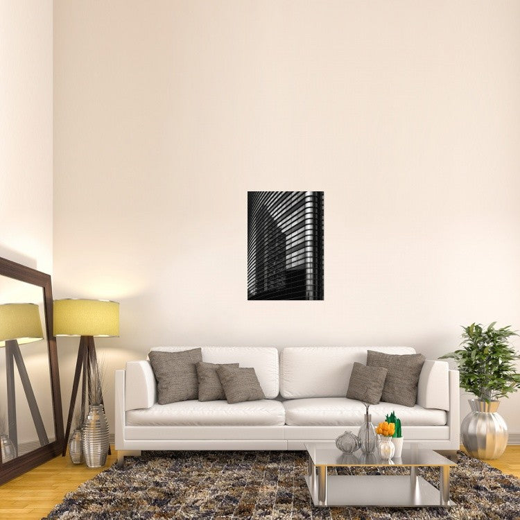 "Filled Lines, Reflected Balconies" Canvas by Yvette Depaepe, 25x36"