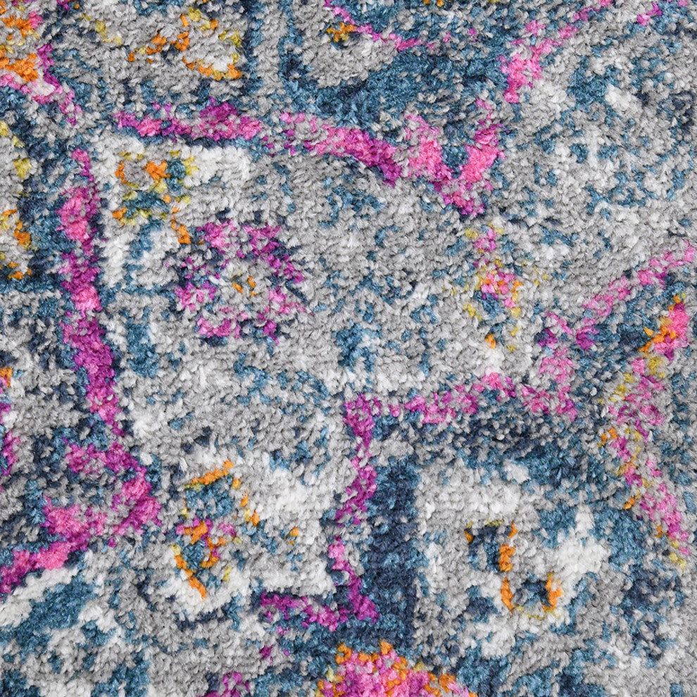 Montana Isabelle Area Rug, Pink, 7'10" x 10'10", Medallion