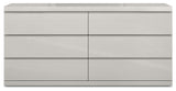 Anna Double Dresser, Light Gray