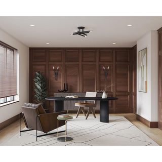 Astra Collection Two-Light 18" Matte Black Modern Wall Sconce