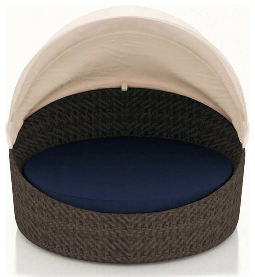 Wink Canopy Daybed, Chestnut, Spectrum Indigo