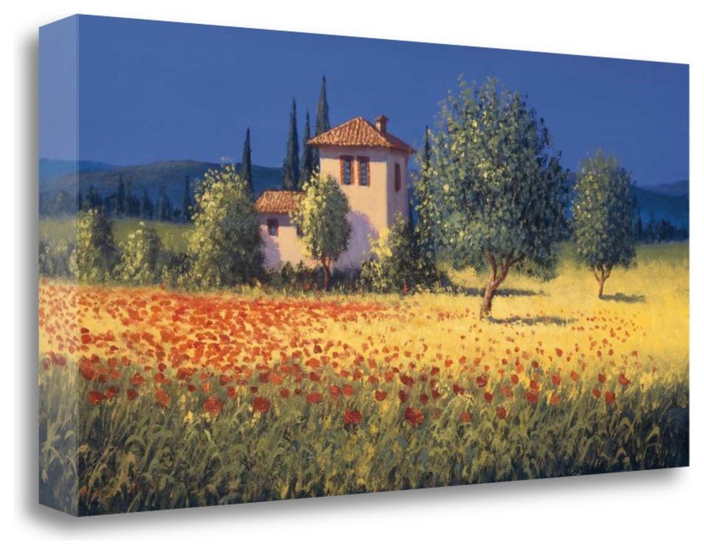 "Summer Field I" By David Short, Giclee Print on Gallery Wrap Canvas
