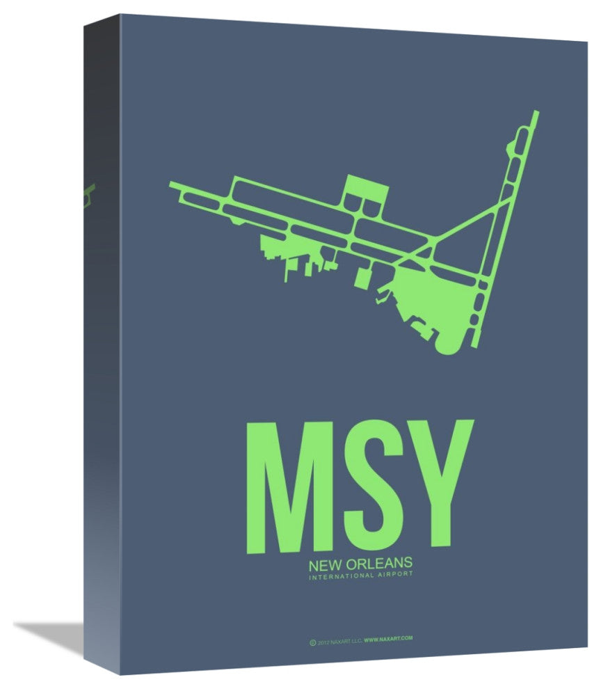 "MSY New Orleans Poster 2" Fine Art Print