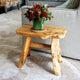 Natural Wood Indoor/Outdoor Stool Cedar Garden Bench