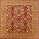 Ahgly Company Indoor Square Mid-Century Modern Area Rugs, 5' Square