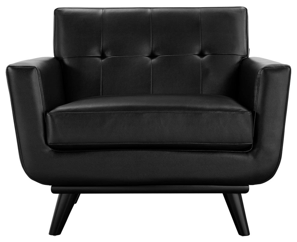 Modern Contemporary Living Room Armchair Black