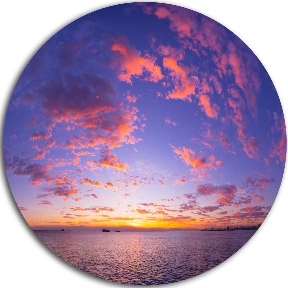 Composition Of Nature Beautiful Seascape, Landscape Disc Artwork, 11"