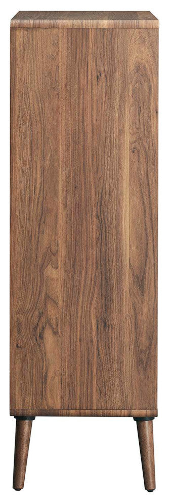 Transmit Display Cabinet Bookshelf, Walnut White