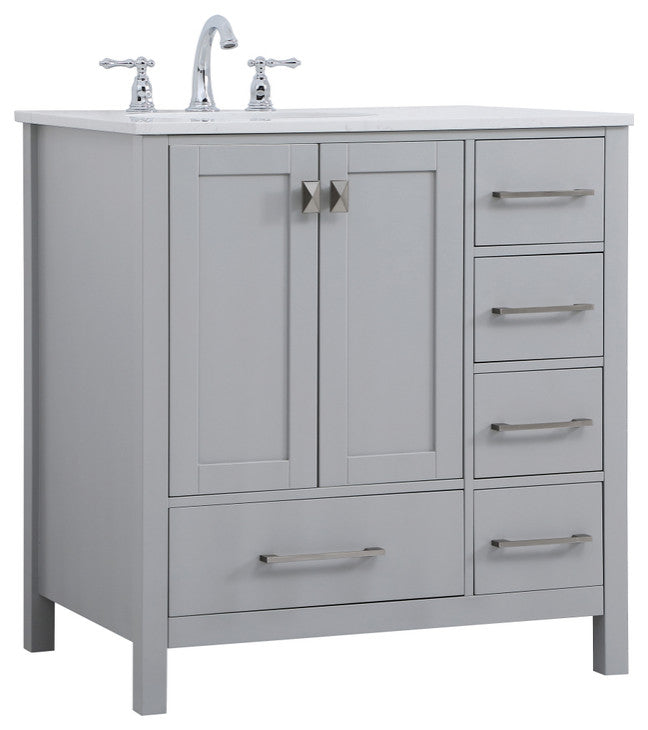 Isabel Grey 32" Single Sink Bathroom Vanity