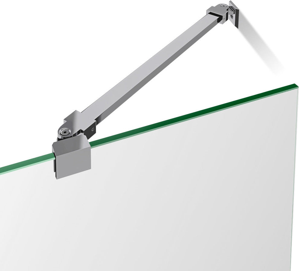 Dreamline Unidoor Min 47" To Max 48" Frameless Hinged Shower Door