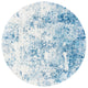 Safavieh Brentwood Bnt822B Organic and Abstract Rug, Ivory and Navy, 10'0"x10'0" Round