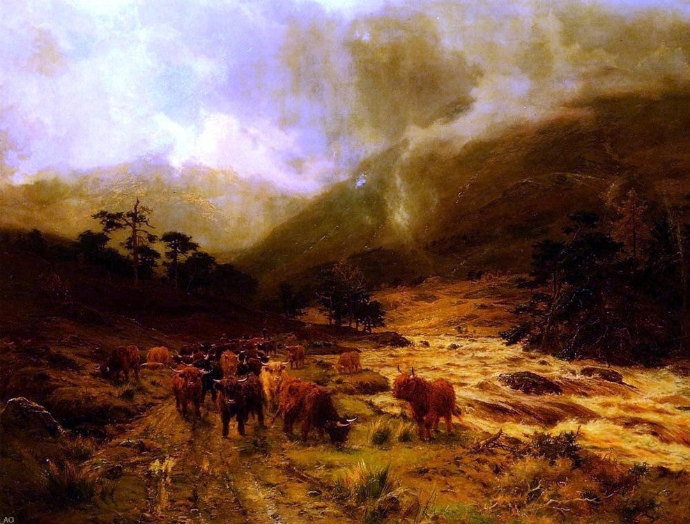 Louis Bosworth Hurt Glen Dochart  Perthshire, 21"x28" Gallery Wrapped Canvas