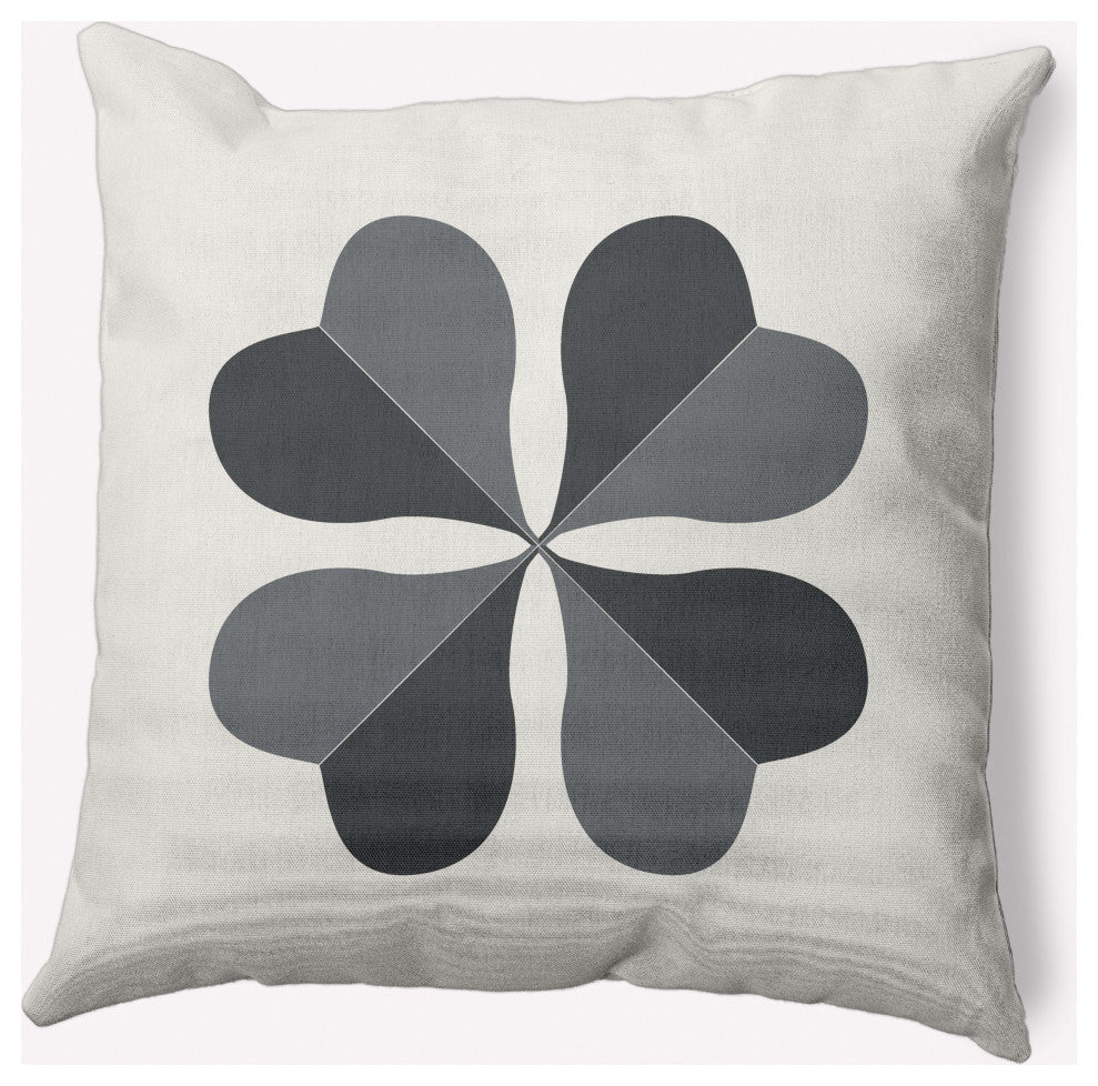 Lucky Clover St. Patrick's Day Decorative Throw Pillow, Pepper, 20x20"