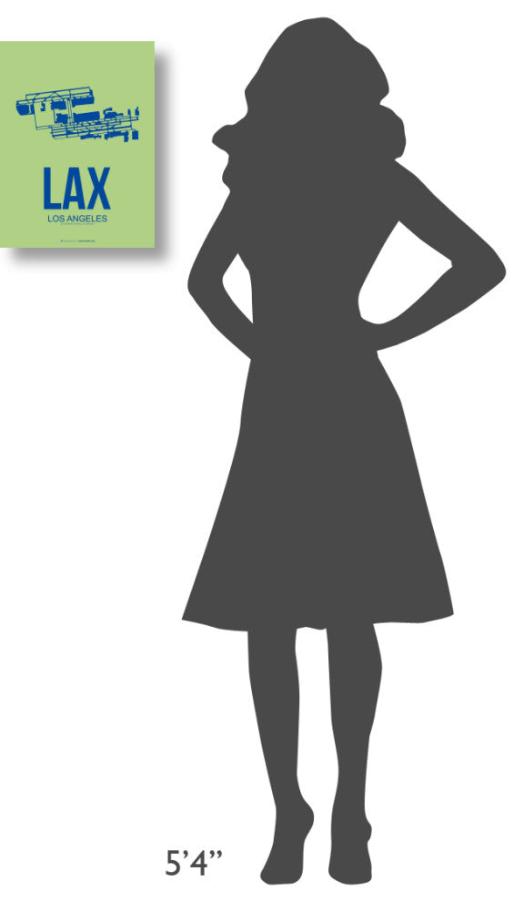 "LAX Los Angeles Poster 1" Fine Art Print