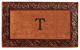 Prestige Bronze Monogram Doormat 18"x30", Letter T