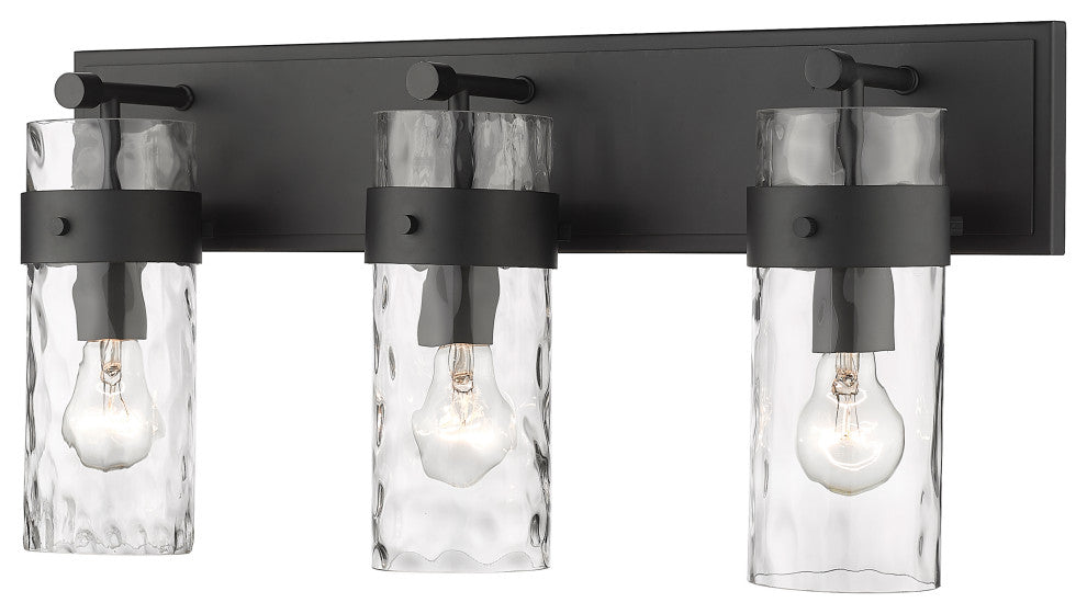 Zlite 3035-3V-MB 3-Light Vanity, Clear