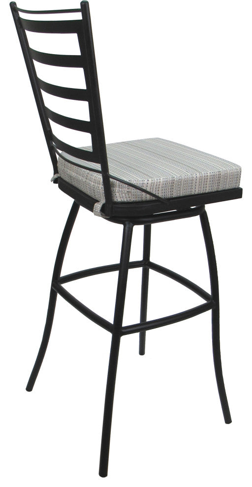 Outdoor Patio Bar Stool Jordan Without Arms, Natural Fun Gray, 34"