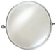 Afina Radiance Gear Tilt Beveled Mirror With Trim, Satin Nickel, Round 24"