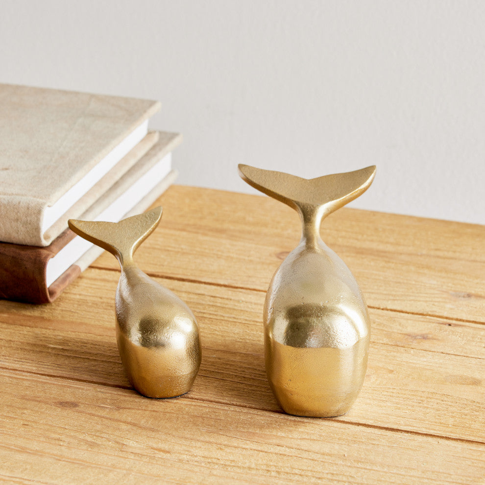 Moby Gold Sculpture, Set of 2