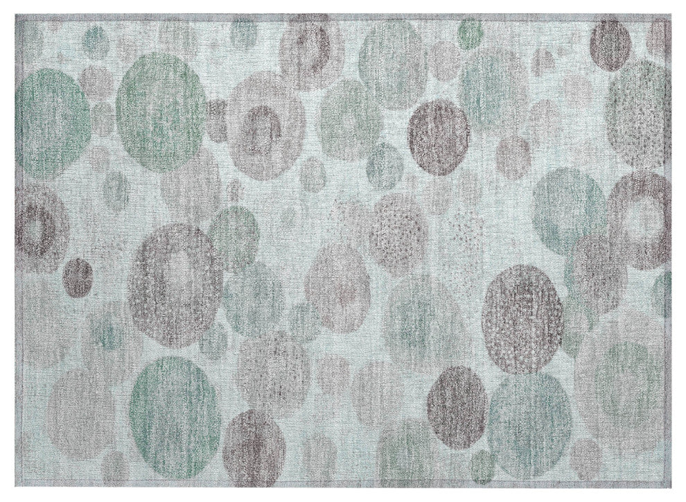 Machine Washable Indoor/Outdoor Chantille ACN1896 Mint 1'8" x 2'6" Rug
