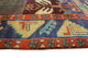 Fine Vintage Distressed Cirilo Navy/Rust Runner, 4'10x10'2