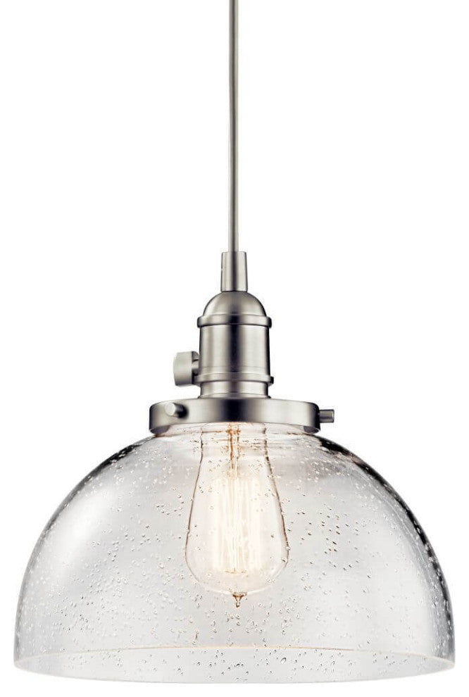 Kichler Avery 1 Light Mini Pendant, Brushed Nickel