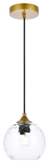 Constance 6" Brass Pendant