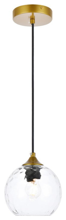 Constance 6" Brass Pendant