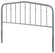 Headboard, King Size, Metal, Gray, Modern Farmhouse, Bedroom Master