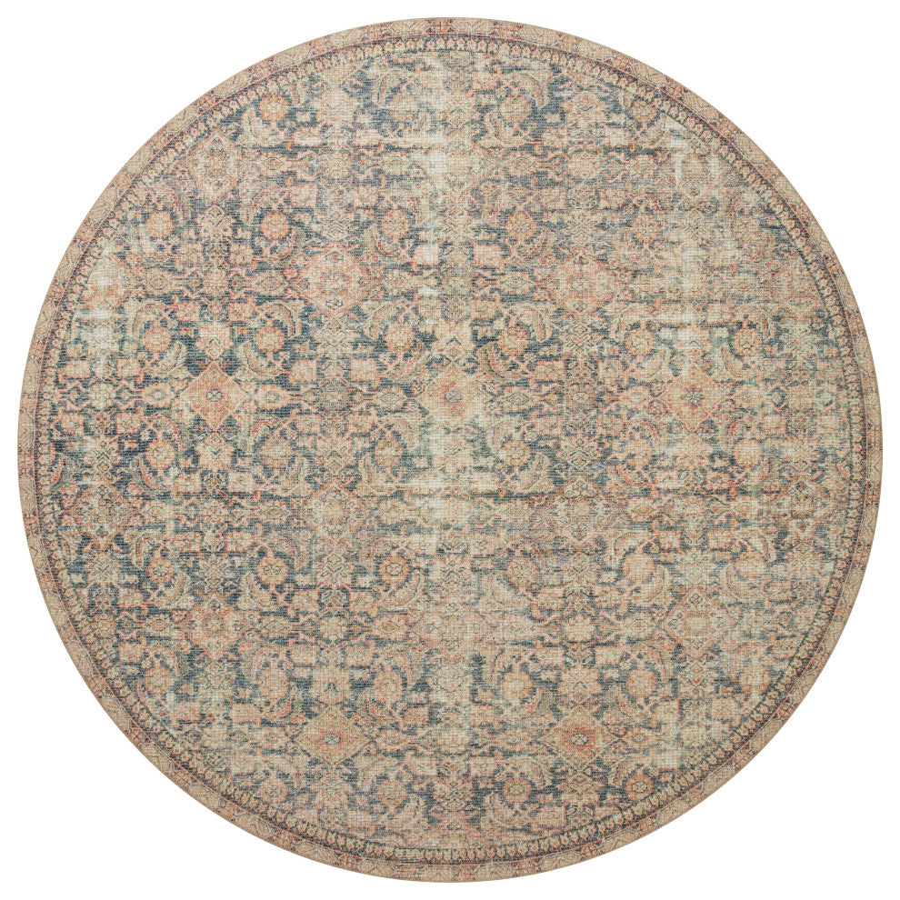 Angela Rose x Loloi Aubrey Navy / Multi 2'-6" x 12'-0" Runner Rug