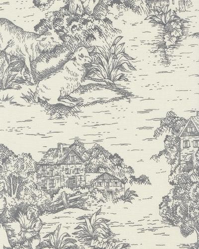 Ort Toile Fabric, Brindle