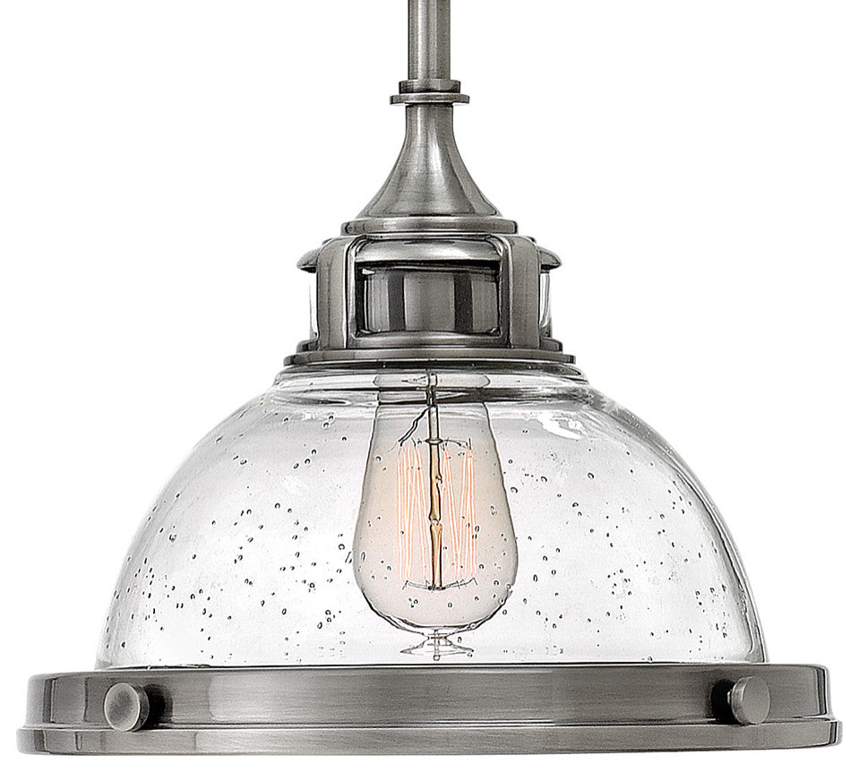 Hinkley Amelia Small Pendant, Polished Antique Nickel
