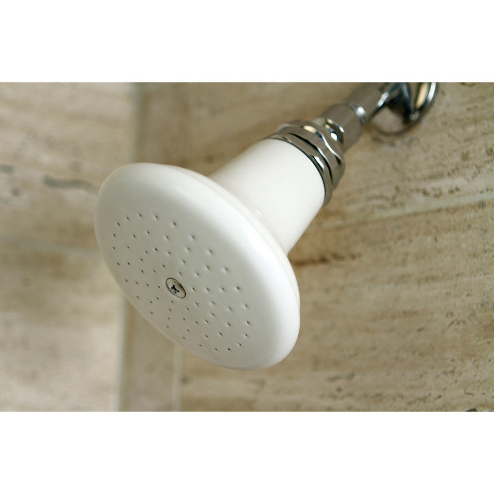 Kingston Brass Ceramic Shower Head, Polished Chrome