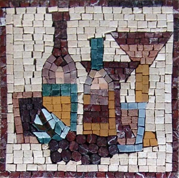 Mosaic Kitchen Backsplash, Moderna, 12"x12"