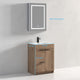 Freestanding Bathroom Vanity With Top Mount Sink, Classic Oak, 24'' Ceramic Sink