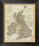 "A complete map of the British Isles, 1788"  by Thomas Kitchin, 18x20"