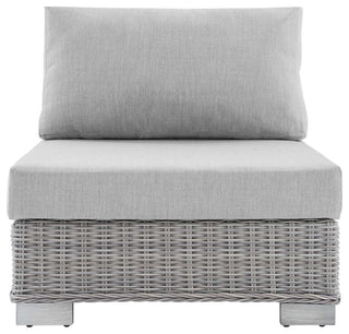 Conway Sunbrella Outdoor Patio Wicker Rattan Armless Chair