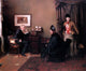 Hans Looschen The Afternoon Visitors, 20"x25" Gallery Wrapped Canvas Print