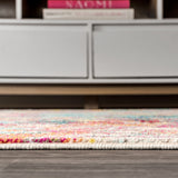 Contemporary POP Modern Abstract Area Rug, Multi/Yellow, 5 X 8